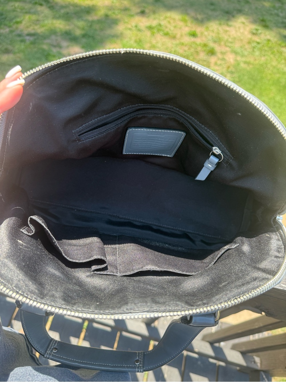 Coach Hampton Signature Dome Satchel - Picture 6 of 7